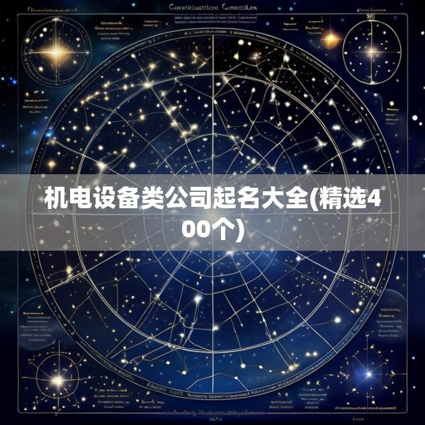 机电设备类公司起名大全(精选400个)