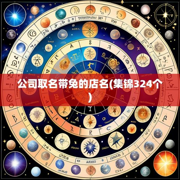 公司取名带兔的店名(集锦324个)