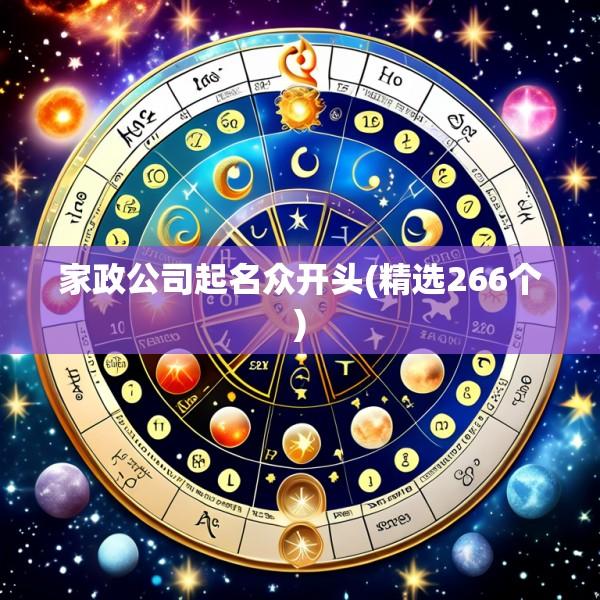 家政公司起名众开头(精选266个)
