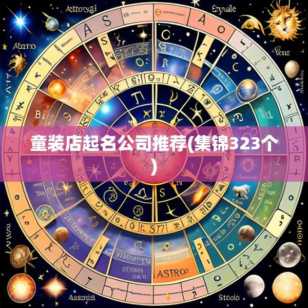 童装店起名公司推荐(集锦323个)