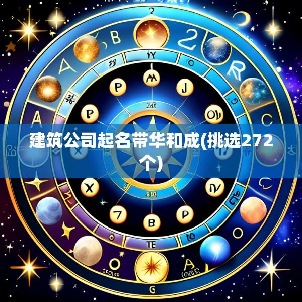 建筑公司起名带华和成(挑选272个)