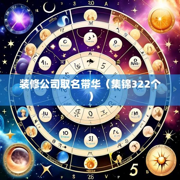 装修公司取名带华（集锦322个）