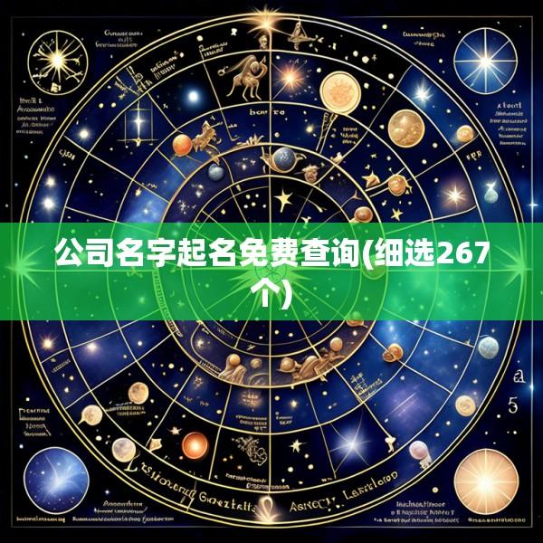 公司名字起名免费查询(细选267个)