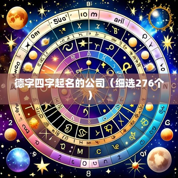 德字四字起名的公司（细选276个）