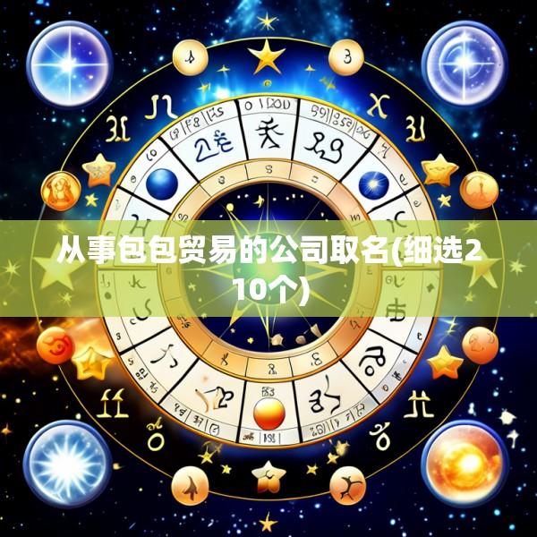 从事包包贸易的公司取名(细选210个)