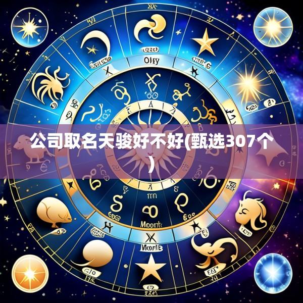 公司取名天骏好不好(甄选307个)