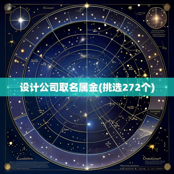 设计公司取名属金(挑选272个)