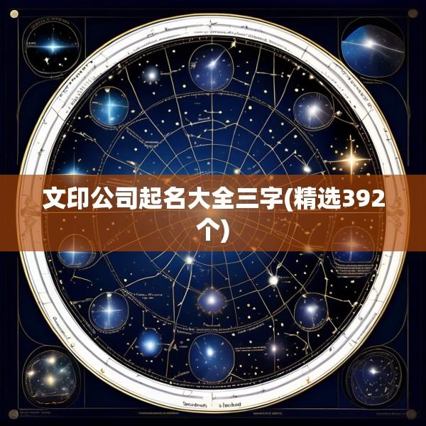 文印公司起名大全三字(精选392个)