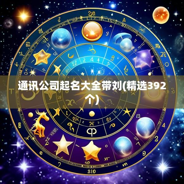 通讯公司起名大全带刘(精选392个)