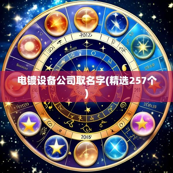 电镀设备公司取名字(精选257个)