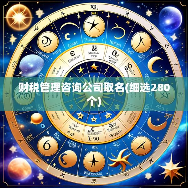 财税管理咨询公司取名(细选280个)