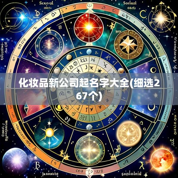 化妆品新公司起名字大全(细选267个)