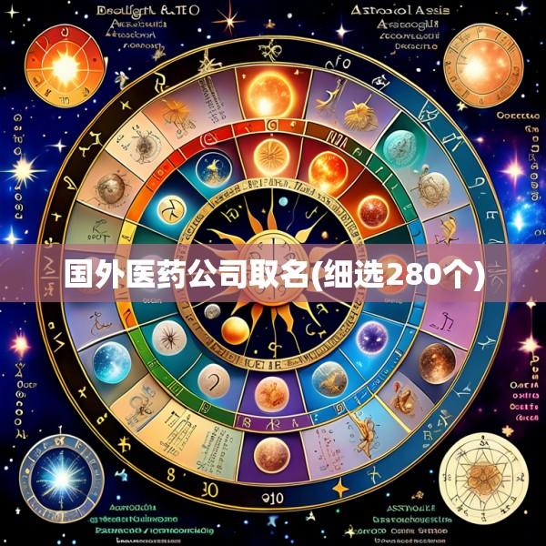 国外医药公司取名(细选280个)