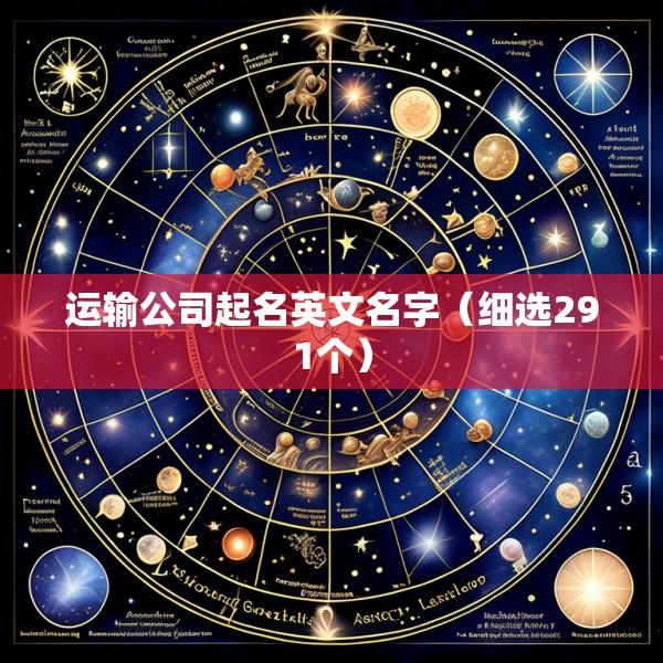 运输公司起名英文名字（细选291个）
