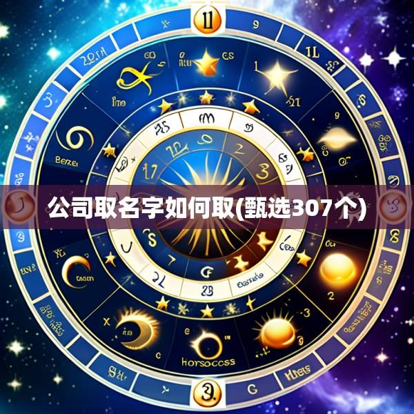 公司取名字如何取(甄选307个)