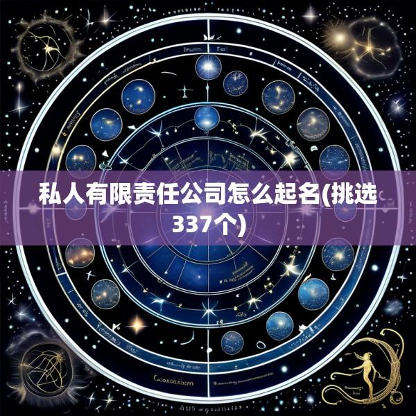 私人有限责任公司怎么起名(挑选337个)