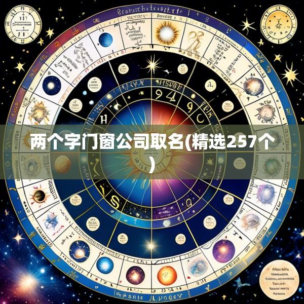 两个字门窗公司取名(精选257个)
