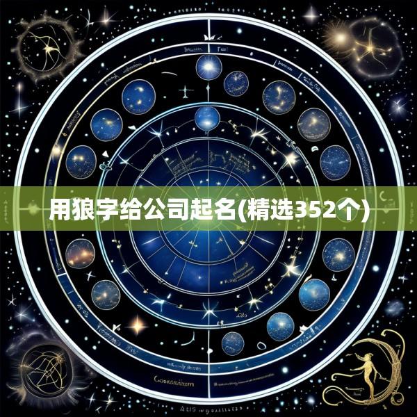 用狼字给公司起名(精选352个)