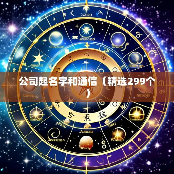 公司起名字和通信（精选299个）