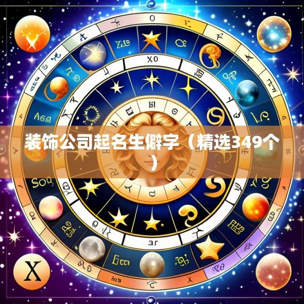 装饰公司起名生僻字（精选349个）