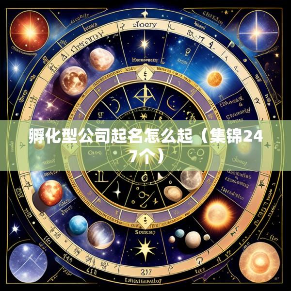 孵化型公司起名怎么起（集锦247个）