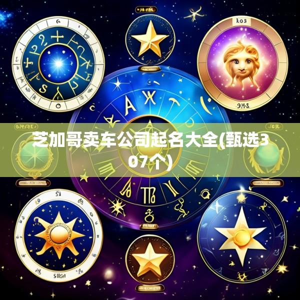 芝加哥卖车公司起名大全(甄选307个)