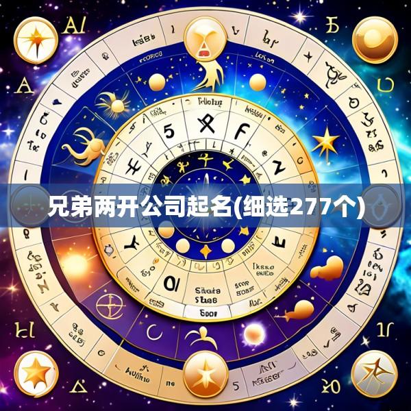 兄弟两开公司起名(细选277个)