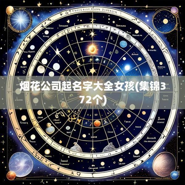 烟花公司起名字大全女孩(集锦372个)