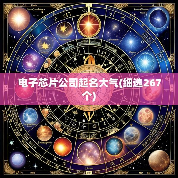 电子芯片公司起名大气(细选267个)