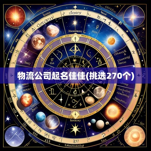 物流公司起名佳佳(挑选270个)
