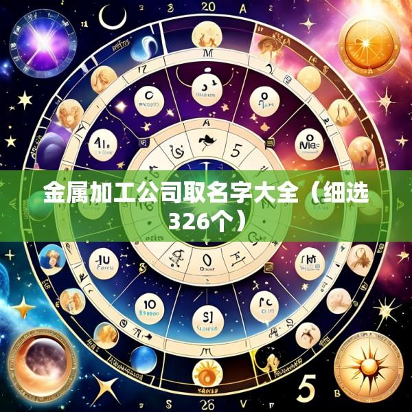 金属加工公司取名字大全（细选326个）