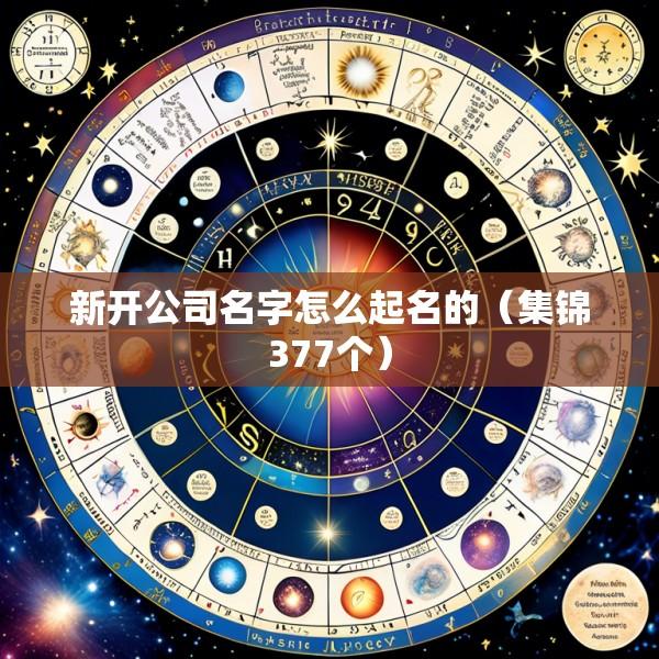 新开公司名字怎么起名的（集锦377个）