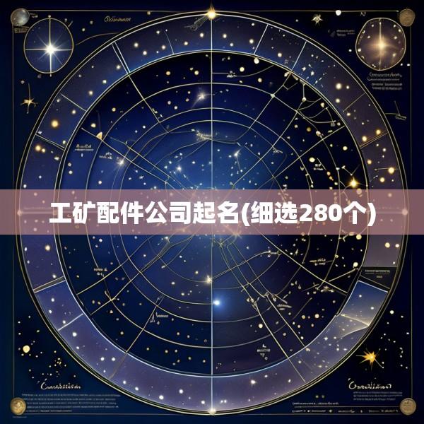 工矿配件公司起名(细选280个)