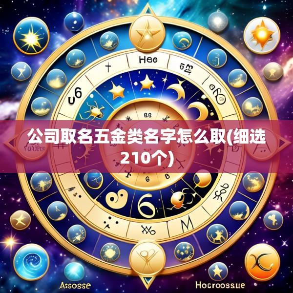 公司取名五金类名字怎么取(细选210个)