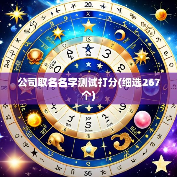 公司取名名字测试打分(细选267个)