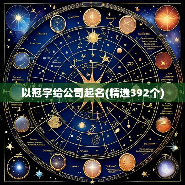 以冠字给公司起名(精选392个)