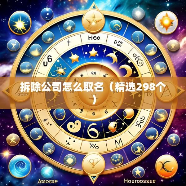 拆除公司怎么取名（精选298个）