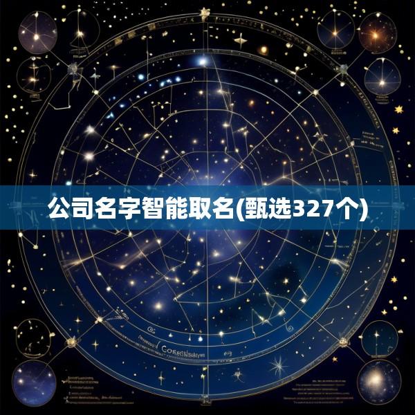 公司名字智能取名(甄选327个)