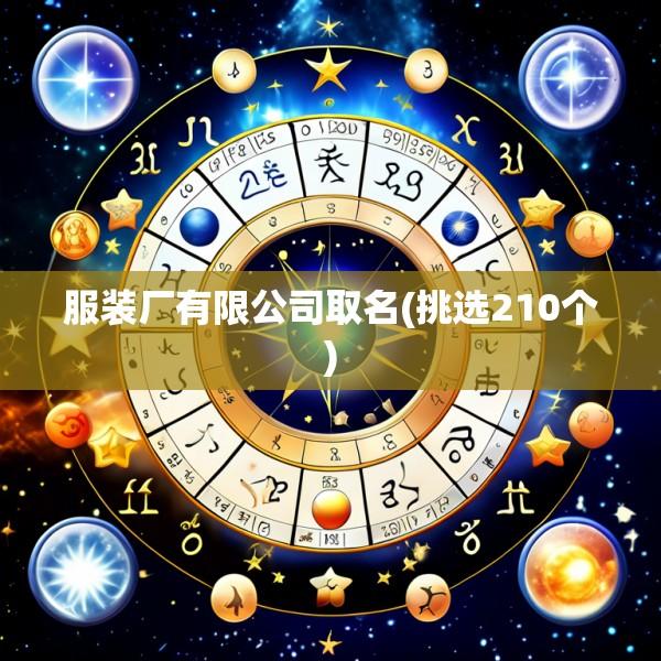 服装厂有限公司取名(挑选210个)