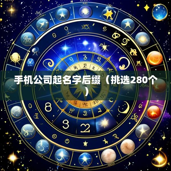 手机公司起名字后缀（挑选280个）