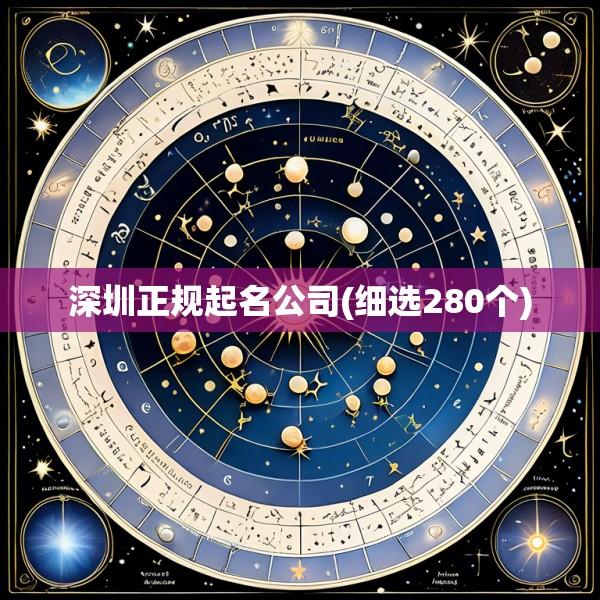 深圳正规起名公司(细选280个)