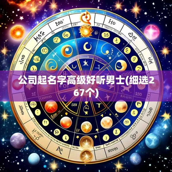公司起名字高级好听男士(细选267个)