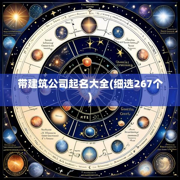 带建筑公司起名大全(细选267个)
