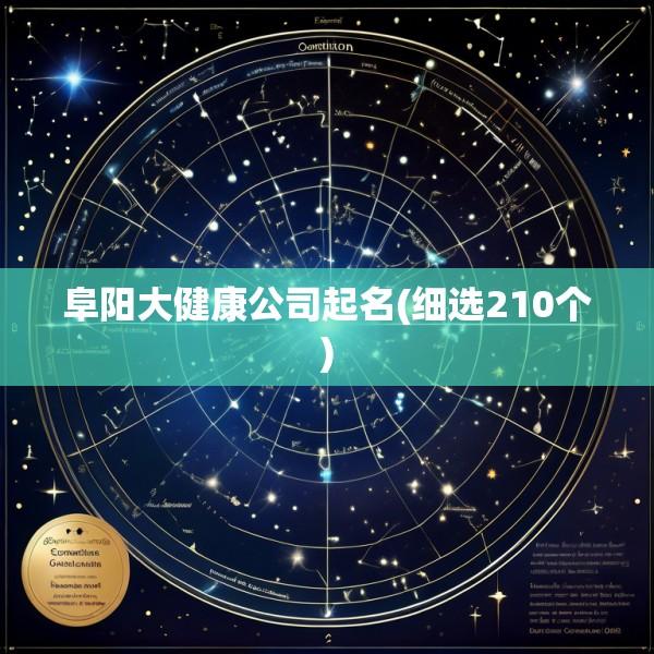 阜阳大健康公司起名(细选210个)