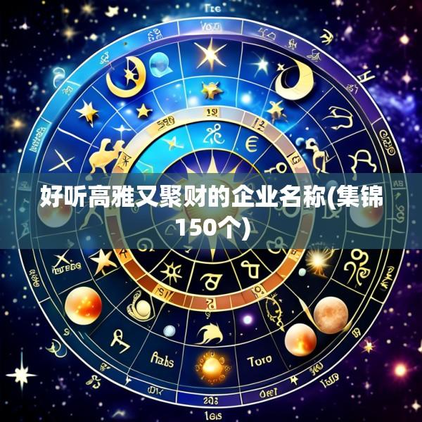 好听高雅又聚财的企业名称(集锦150个)