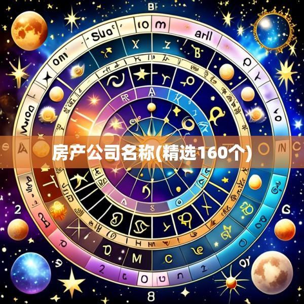 房产公司名称(精选160个)