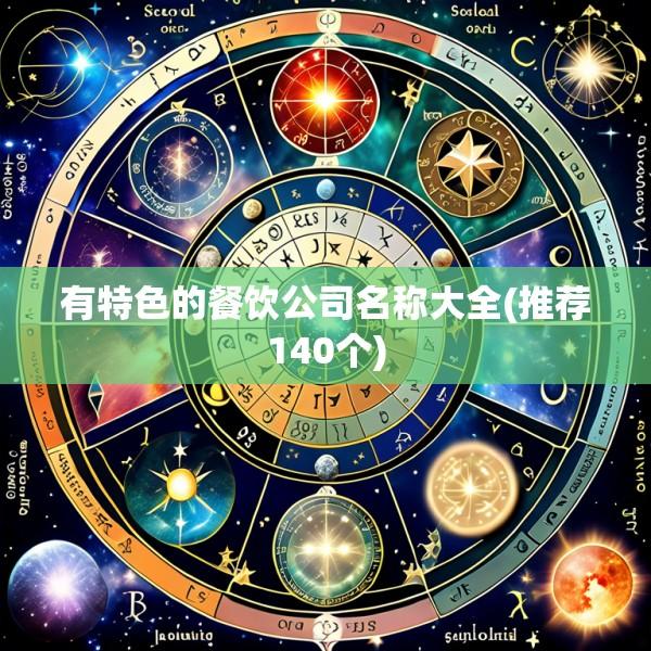 有特色的餐饮公司名称大全(推荐140个)