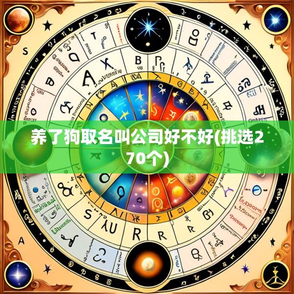 养了狗取名叫公司好不好(挑选270个)