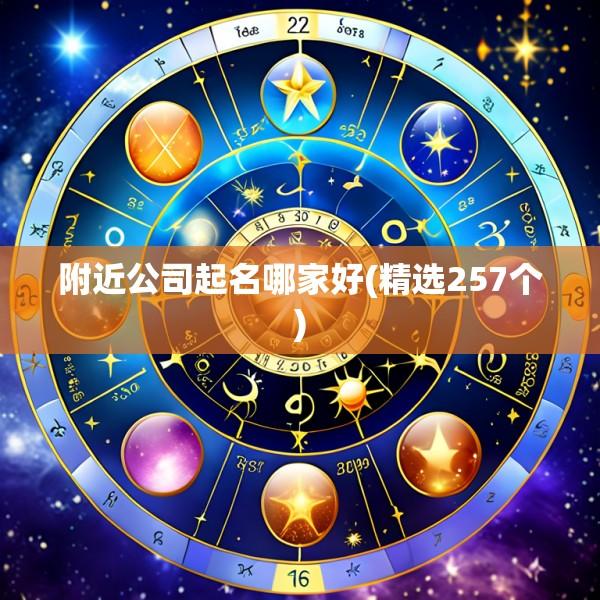 附近公司起名哪家好(精选257个)