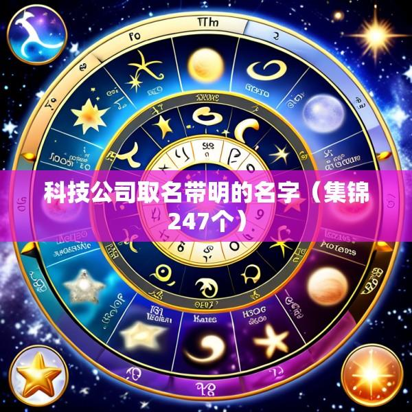 科技公司取名带明的名字（集锦247个）